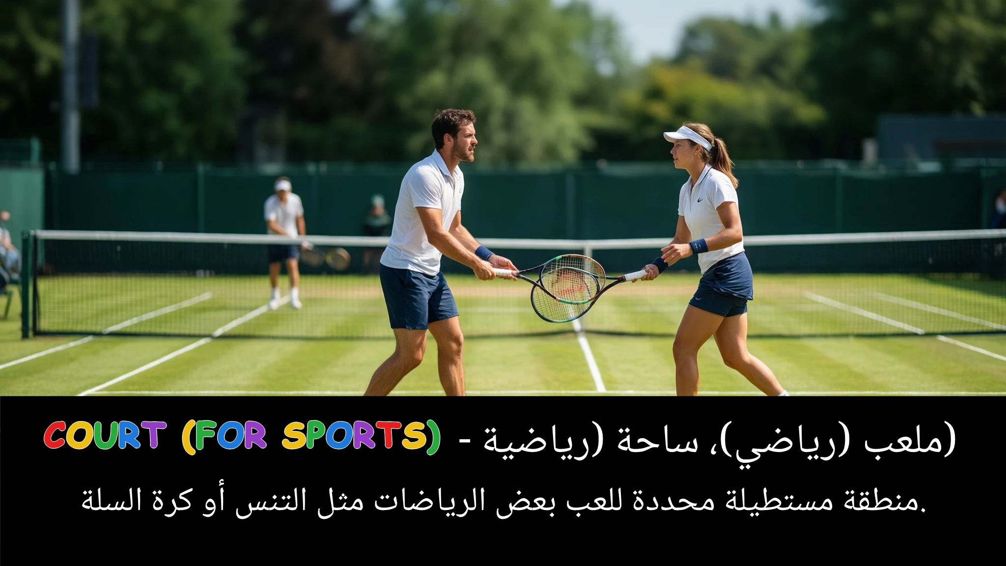 Arabic Illustration for court (for sports)